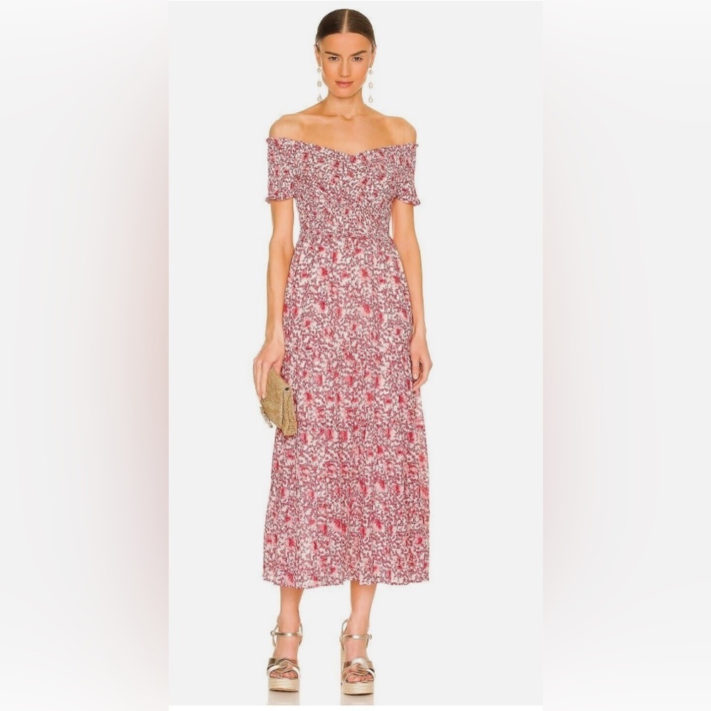 NWT BB Dakota by Steve Madden RSVP Me Off The Shoulder Floral Maxi Dress